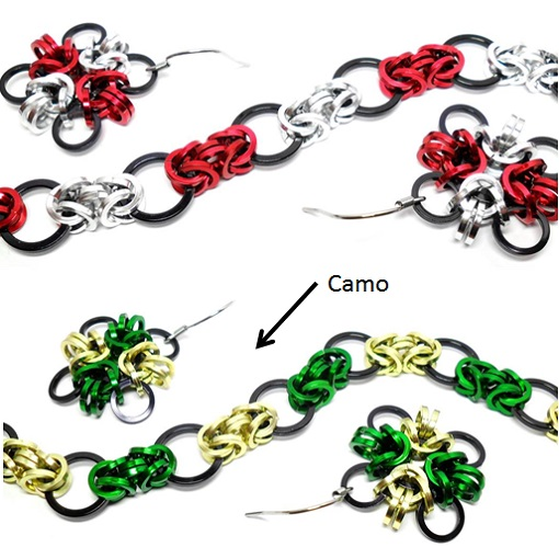 HyperLynks Carnaval Bracelt and Earrings Kit - Camo