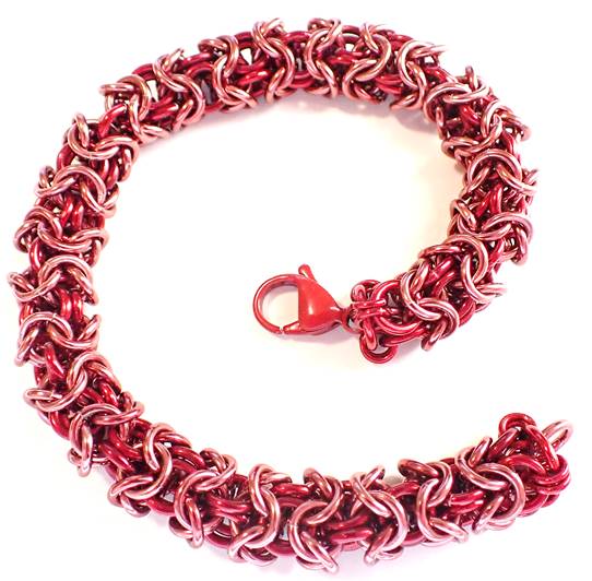 HyperLynks Turkish Round Bracelet Kit - Cranberry and Red