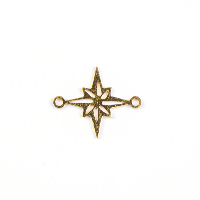 15mm x 18mm North Star Link - Gold Plated Stainless Steel