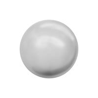 Crystal Brilliance 4mm Round Pearls - Light Grey