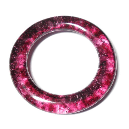 LovelyLynks Large (approx. 45mm diameter) Glass Circles - Violet