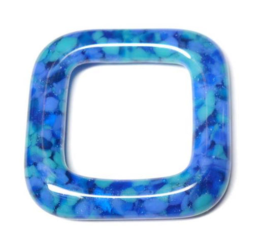 LovelyLynks Large (34mm x 34mm) Glass Squares - Lagoon