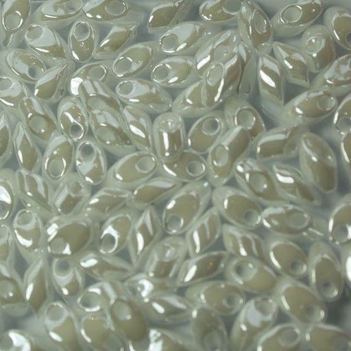Miyuki 4mm x 7mm Long MAGATAMA Beads - White Pearl Ceylon