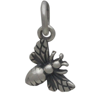 Honey Bee Charm - Sterling Silver