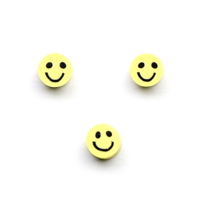 5mm Polymer Clay Smiley Face Beads