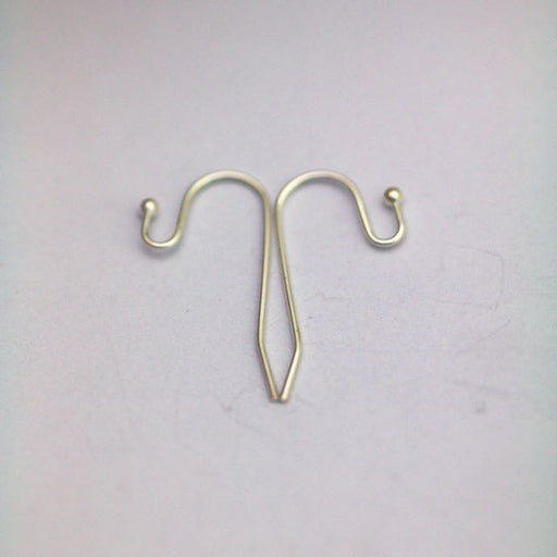 27mm Hook Ear Wire with 2mm Ball - Silver