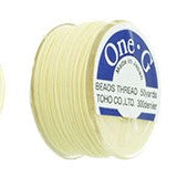 TOHO One-G Size 0 Beading Thread - Cream