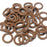 16swg (1.6mm) 3/8in. (10.0mm) ID 6.3AR  EPDM Rubber Jump Rings - Chocolate