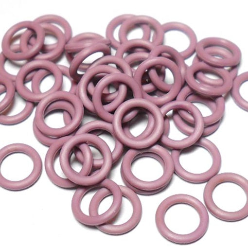 18swg (1.2mm) 3/16in. (5.0mm) ID 4.1AR  EPDM Rubber Jump Rings - Lilac