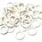 18swg (1.2mm) 3/16in. (5.0mm) ID 4.1AR  EPDM Rubber Jump Rings - White
