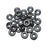 3mm Thick 1/8in. (3.0mm) ID 1.0AR  EPDM Rubber Jump Rings - Black