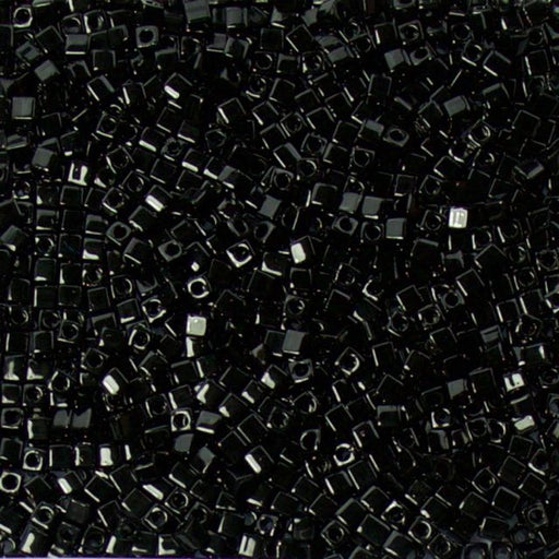 Miyuki 1.8mm CUBE Beads - Black