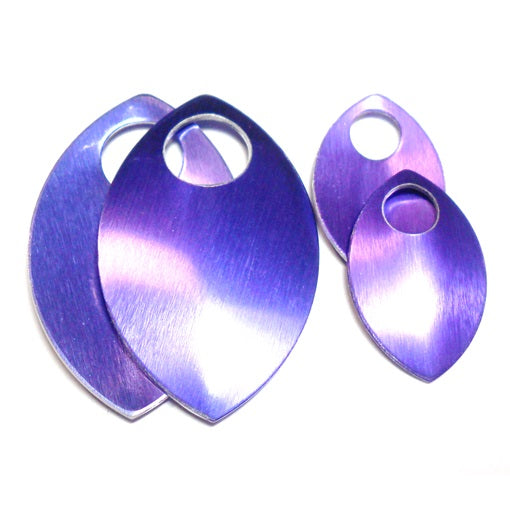 Large - Regular Finish Anodized Aluminum Scales - Purple