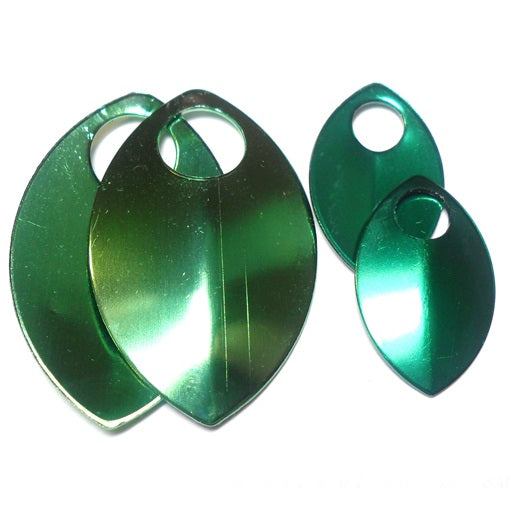 Large - Premium Shiny Finish Anodized Aluminum Scales - Green