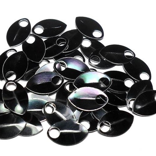 Micro, Glossy Finish Anodized Aluminum Scales - Black