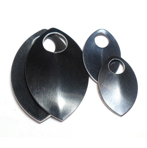 Small - Regular Finish Anodized Aluminum Scales - Black