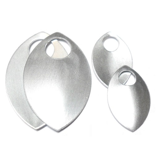 Small - Regular Finish Anodized Aluminum Scales - Matte Silver