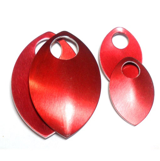 Large - Regular Finish Anodized Aluminum Scales - Red