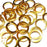 16swg (1.6mm) 3/8in. (10.0mm) ID Square Wire Anodized Aluminum Jump Rings - Gold