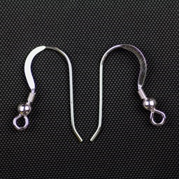 .028"/.7mm/21Ga. Ear Wire w/3mm Ball and Coil