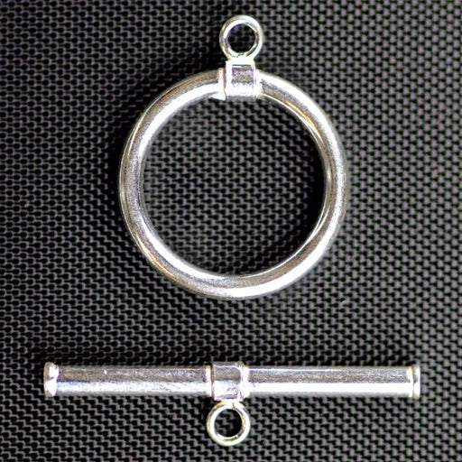 Sterling Silver 11mm Round Toggle Clasp