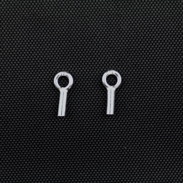 Sterling Silver End Cap  1.2MM Hole