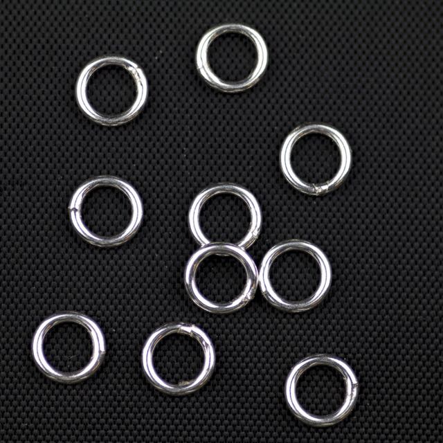 Sterling Silver 18ga. .040/6mm OD Jump Ring  - Closed