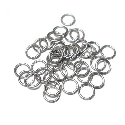 20awg(0.8mm) 3/16in. (5.3mm) ID 6.6AR Machine Cut Stainless Steel Jump Rings