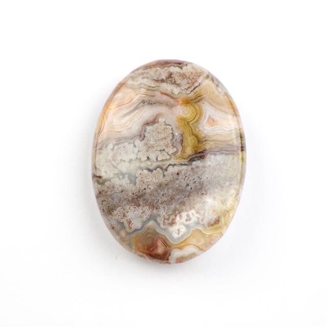 30mm x 40mm MEXICAN LAGUNA LACE AGATE Oval