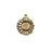 Sunflower Charm - Antique Gold Plate