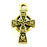 Small Celtic Cross Charm - Antique Gold Plate