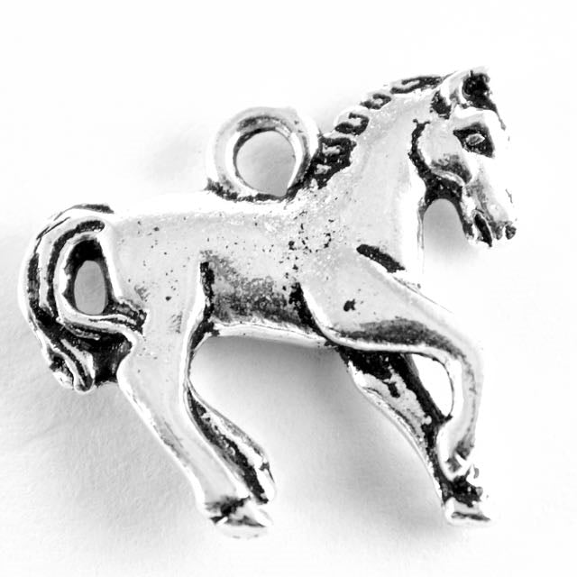 Yearling Charm - Antique Silver Plate