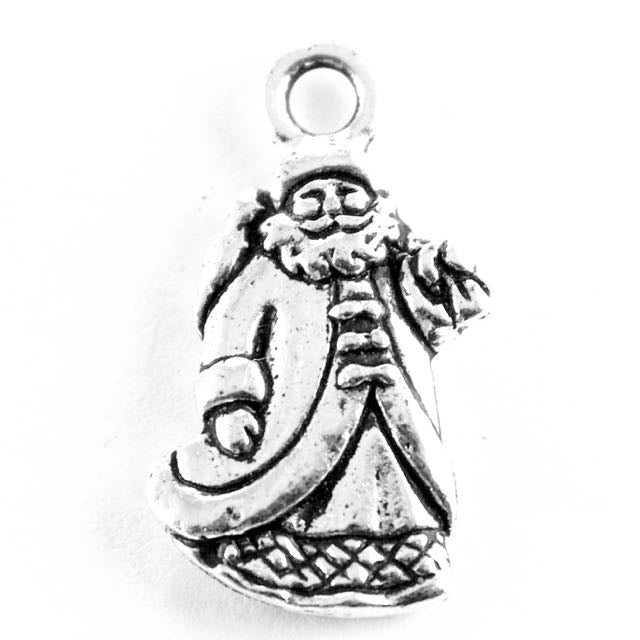 St. Nick Charm - Antique Silver Plate