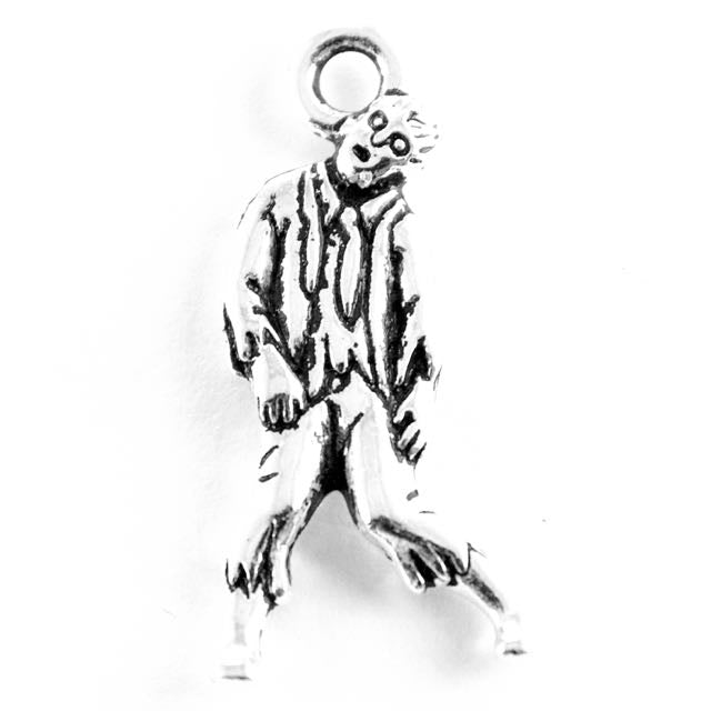 Zombie Charm - Antique Silver Plate