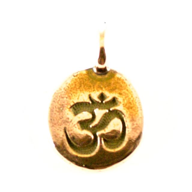 OM Charm - Antique Copper Plate