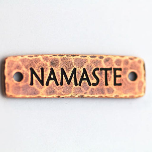 Namaste Link - Antique Copper Plate