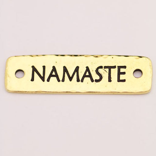 Namaste Link - Antique Gold Plate