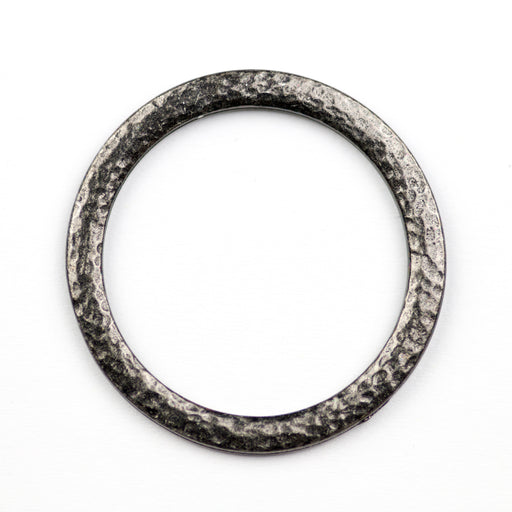 Hammertone 1.25 inch Ring - Black Plate