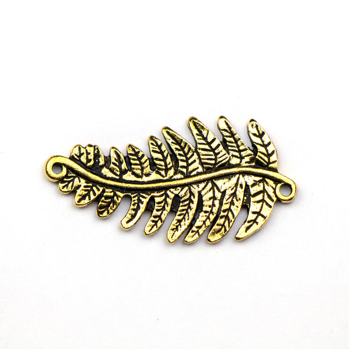 Fern Link - Antique Gold Plate