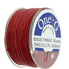 TOHO One-G Size 0 Beading Thread - Red