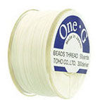 TOHO One-G Size 0 Beading Thread - White
