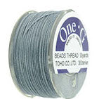 TOHO One-G Size 0 Beading Thread - Grey