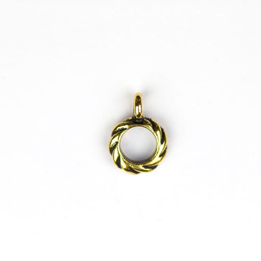 Twisted Bail - Antique Gold Plate