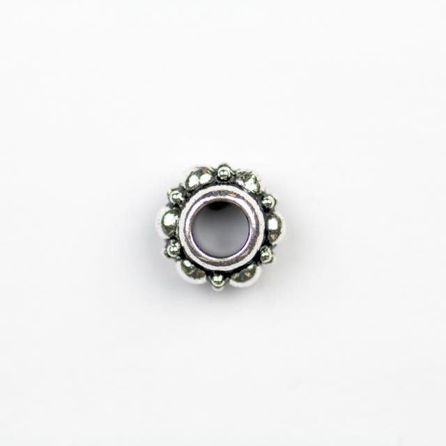 Turkish Euro Bead - Antique Silver Plate