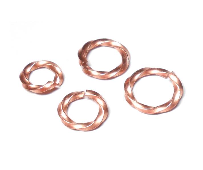 twisted square wire jump rings