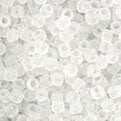 15/0 TOHO Seed Bead - Transparent-Frosted Crystal