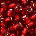 6/0 TOHO Seed Bead - Silver-Lined Ruby