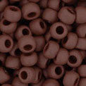 8/0 TOHO Seed Bead - Opaque-Frosted Oxblood