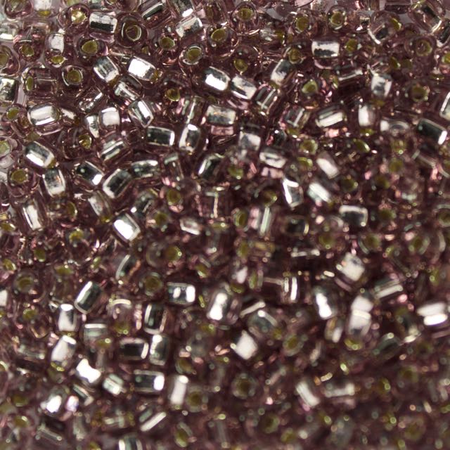 Miyuki 8/0 TRIANGLE Beads - Silverlined Smoky Amethyst