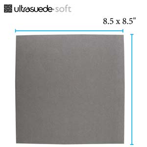 8.5" x 8.5" Ultrasuede - Silver Pearl